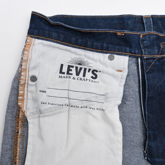 MEN'S LEVI'S 511 PREMIUM JAPANESE SELVEDGE DENIM "MADE & CRAFTED" JEANS - Picture 6 of 11